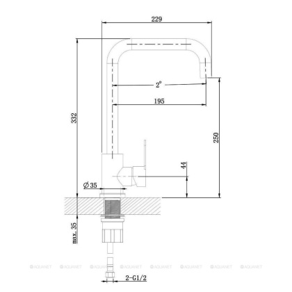 Смеситель для кухни Orange Steel M99-006ni никель Смеситель для кухни Orange Steel M99-006ni никель