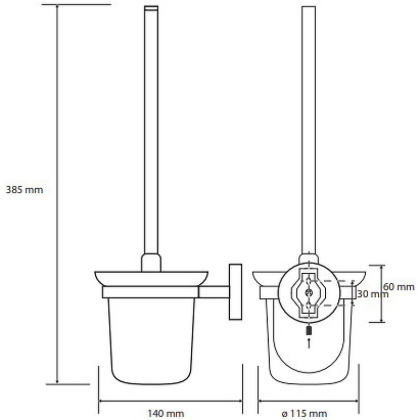 Ёршик, подвесной (стекло)