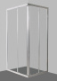 DUE-AH-2-100/80-C-Cr Душевой уголок
