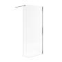 Стенка изогнутая walk-in Vidoq 85 см (хром)