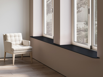 Керамогранит MONO BLACK 800х3200х12мм MATT