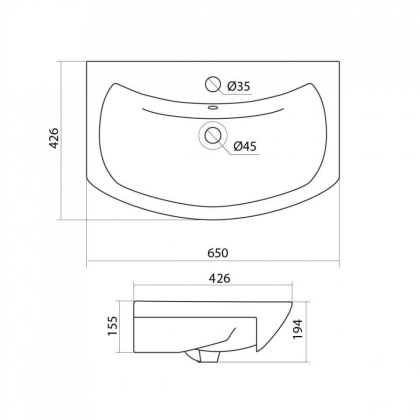 Раковина Santek Балтика 65 