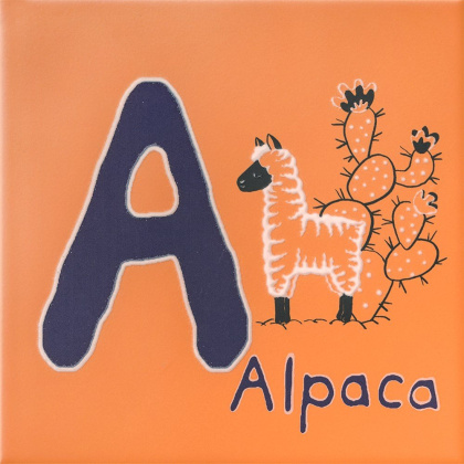 Декор OS\A228\5187 Зоопарк A оранжевый (20см*20см*6,9мм) (10шт/0,4м2) , шт