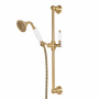 CZR-SD-03/24-Bi Душевой гарнитур классика, золото, ручка белая
