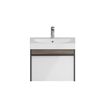 Тумба MODULA подвесная 60 с ящиком 1+1, арабика MO.60.1+1\AR