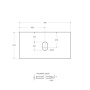 KEP-90-CEM Столешница из керамогранита 916x468x10 Исполнение: Cemento  KEP-90-CEM Столешница из керамогранита 916x468x10 Исполнение: Cemento
