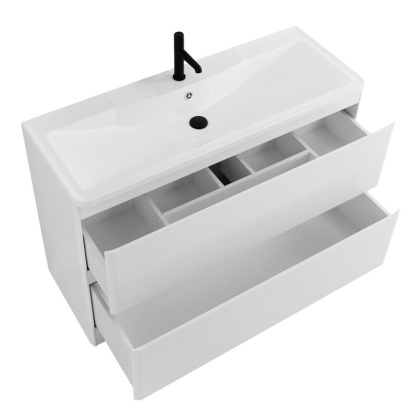 Тумба с раковиной напольная BelBagno ALBANO 120 Bianco Lucido, раковина белая Тумба с раковиной напольная BelBagno ALBANO 120 Bianco Lucido, раковина белая