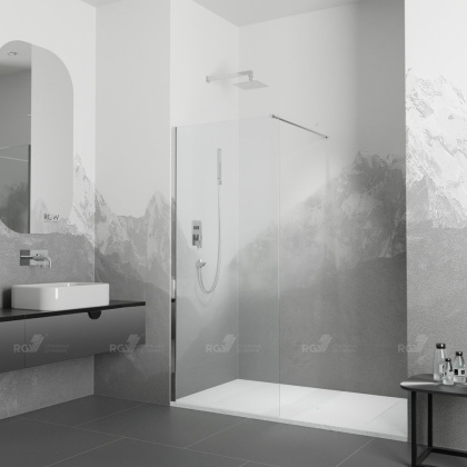 Душевая перегородка  70*195 RGW WA-002 Хром/Матовое/6 мм (690-705) (Easy)