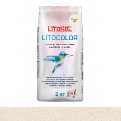 Затирка цементная LITOCOLOR L.20 жасмин