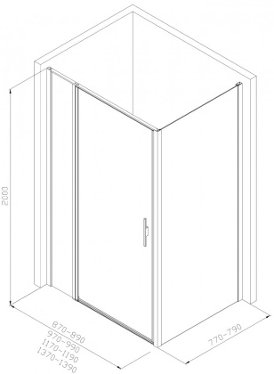 Душевой уголок Allen Brau Priority 100x80 3.31030.BBA + 3.31042.BBA черный браш Душевой уголок Allen Brau Priority 100x80 3.31030.BBA + 3.31042.BBA черный браш