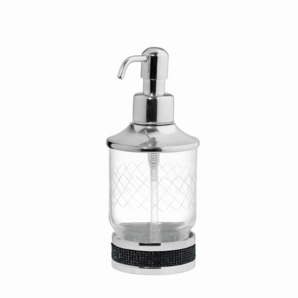 Настольный диспенсер ROYALE CRISTAL BLACK ХРОМ 10929-CR-B Boheme Настольный диспенсер ROYALE CRISTAL BLACK ХРОМ 10929-CR-B Boheme