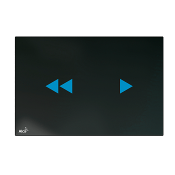 Кнопка управления бесконтактная для скрытых систем инсталляции с подсветкой, стекло-черный