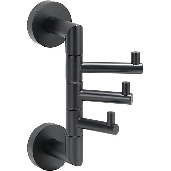 Тройной крючок Bemeta Dark 104206070 поворотный Черный матовый Тройной крючок Bemeta Dark 104206070 поворотный Черный матовый