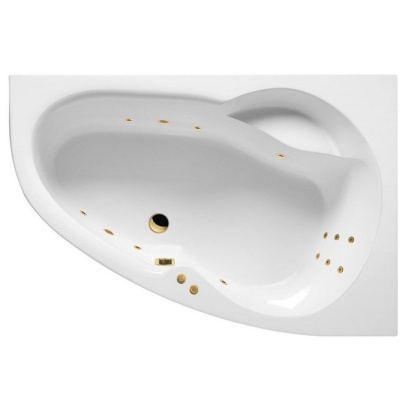 Ванна EXCELLENT Newa 160x95 (правая) "LINE" (золото) Ванна EXCELLENT Newa 160x95 (правая) "LINE" (золото)