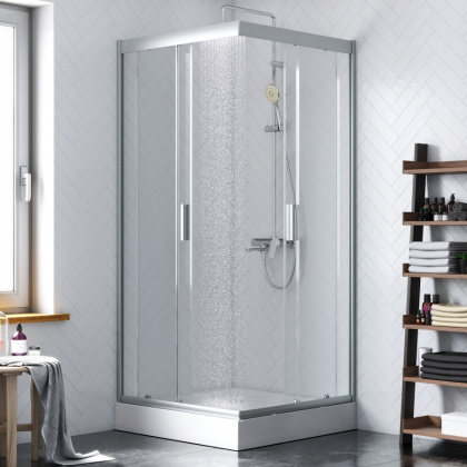DX35WG-403-090MT Душ. огр.Skyline Square  90х90x190, профиль мат. Хром, стекло прозрачное,ручка New DX35WG-403-090MT Душ. огр.Skyline Square  90х90x190, профиль мат. Хром, стекло прозрачное,ручка New
