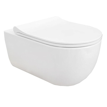 Унитаз подвесной V-Tondo, белый, в комплекте с крышкой-сиденьем, 1416-001-0129+A0336-001