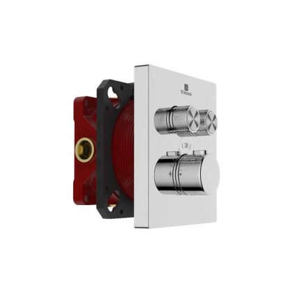 Встраиваемый смеситель для душа VSCV-321T-MCH двухфункциональный, термостатический, хром