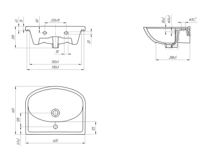 Раковина ERICA 60