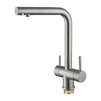 Смеситель для кухни со встроенным фильтром (краном) под питьевую воду Shevanik S468 S468B Смеситель для кухни со встроенным фильтром (краном) под питьевую воду Shevanik S468 S468B