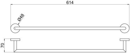 Держатель для полотенец Allen Brau Priority 6.31011-31 черный матовый