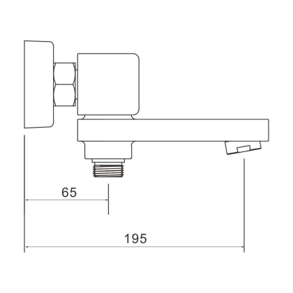 Смеситель для ванны, латунь R1002H