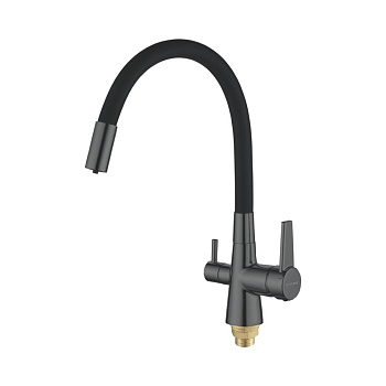 Смеситель для кухни латуньПепельныйS668Y