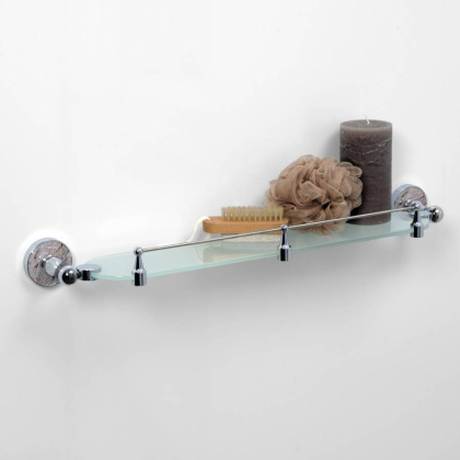 Nau K-7744 Полка стеклянная с бортиком Nau K-7744 Полка стеклянная с бортиком