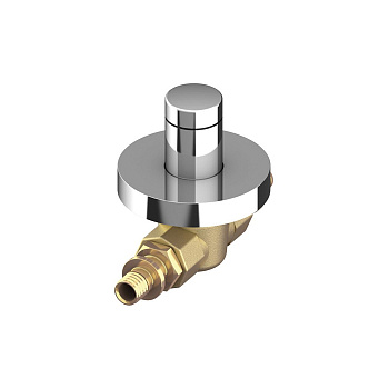 Шаровый кран скрытого монтажа 20 с колпачком