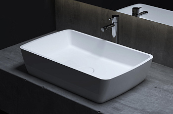 Раковина Salini GLORIA 312 1102212MRH S-Stone покраска по RAL снаружи, накладная, матовая