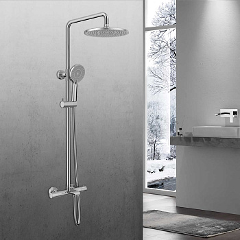 Душевая стойка Esse VSFS-1E1TCH термостатическая, хром