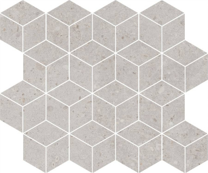 Декор Риккарди мозаичный серый светлый матовый 45x37,5x1