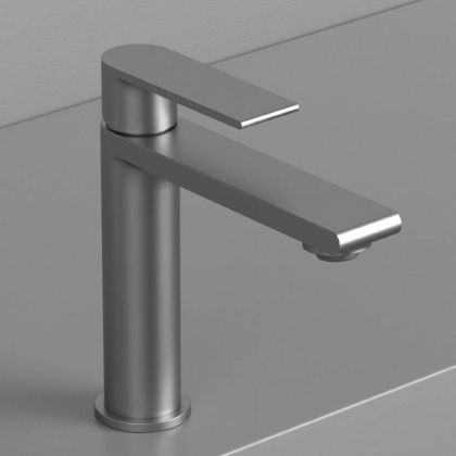 Смеситель для раковины Vogue VBF-1V1GM однорычажный, вороненая сталь