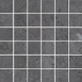 Декор Про Лаймстоун серый темный матовый мозаичный 30x30x0,9