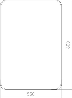 Зеркало Creto Terra Notte 55х80см