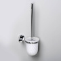 Щетка для унитаза Donau, 15,1х37,8х11,4, хром и белый, K-9427