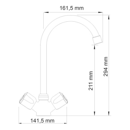 Amper 2907 Смеситель для кухни Wasserkraft