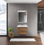 Тумба с раковиной подвесная BelBagno MARINO-CER 70 Rovere Nature Grigio, раковина белая Тумба с раковиной подвесная BelBagno MARINO-CER 70 Rovere Nature Grigio, раковина белая