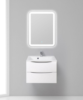 Тумба с раковиной подвесная BelBagno MARINO 65 Bianco Lucido, раковина белая Тумба с раковиной подвесная BelBagno MARINO 65 Bianco Lucido, раковина белая