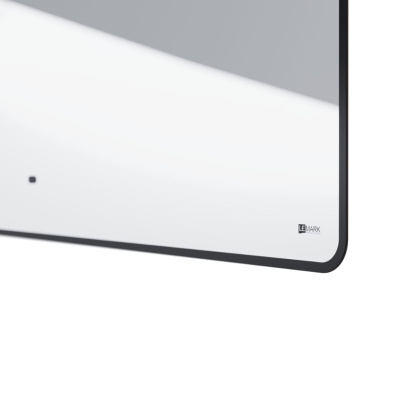 Зеркало Lemark MIOBLACK 45х80см с интерьерной подсветкой, с подогревом