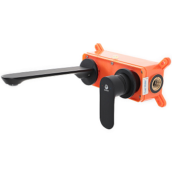 Agger Gorgeous A0272244 Однозахватный смеситель для раковины встраиваемый с внутренней частью, черный