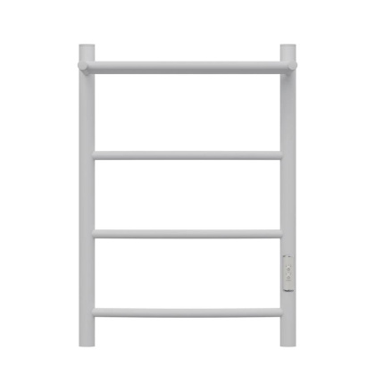 Полотенцесушитель электрический Point Афина PN04846PW П3 400x600 с полкой, диммер справа, белый