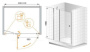 ELENA-W-B-12-110-C-Cr Душевая дверь