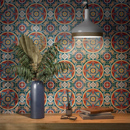 Декор настен. HGD\B445\18000 Болао 2 синий 15см*15см*6,9мм (1уп/38шт/0,855м2) глянцевый, шт