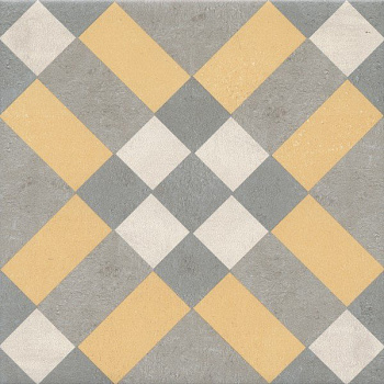 Декор VT\A464\5009 Эрмитаж 5 желтый/оранжевый/серый 20см*20см*6,9мм (1уп/10шт)матовый, шт