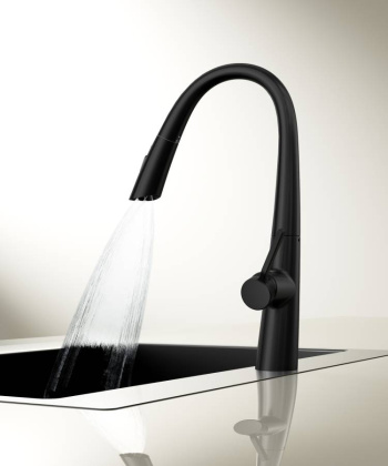 Смеситель для кухни Vincea VKF-176MB, черный