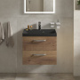 Тумба с раковиной подвесная  BelBagno AURORA 60 Rovere Tabacco, раковина белая Тумба с раковиной подвесная  BelBagno AURORA 60 Rovere Tabacco, раковина белая