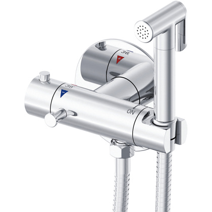 Гигиенический душ с термостатом Rose R915, хром