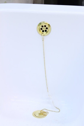 Слив-перелив для ванны Wirquin В (золото) Слив-перелив для ванны Wirquin В (золото)