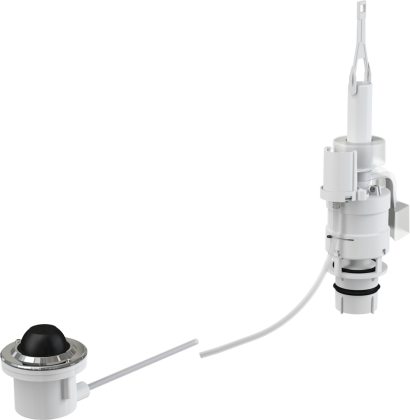 Кнопка пневматического смыва на расстоянии – ножное управление, металл, монтаж: в пол