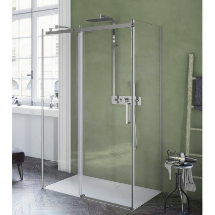 Боковая стенка для пристенного ограждения EXCELLENT Rols 100 см (хром) Боковая стенка для пристенного ограждения EXCELLENT Rols 100 см (хром)